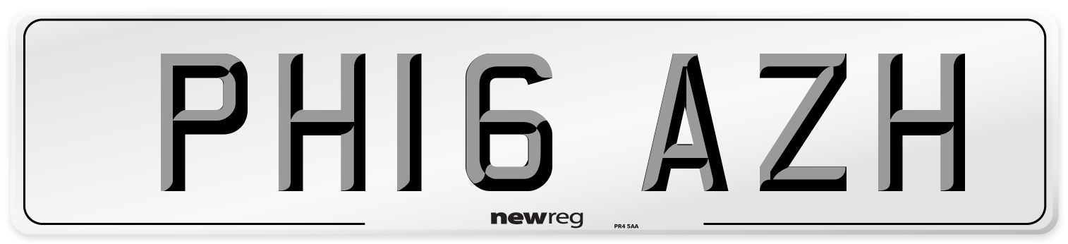 PH16 AZH Number Plate from New Reg